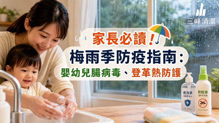 家長必讀！梅雨季防疫指南：嬰幼兒腸病毒、登革熱防護